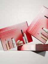 Verpakking van de ILIA Minis for Any Mood cadeauset vanuit verschillende hoeken